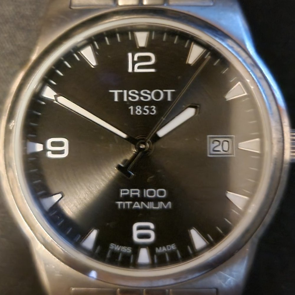 Tissot PR 100 38mm Titanium Anthracite Dial Mens Quartz